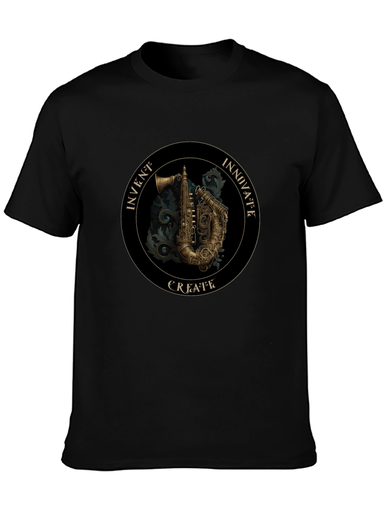 Steampunk Saxophone Graphic Tee - Invent Innovate Create!