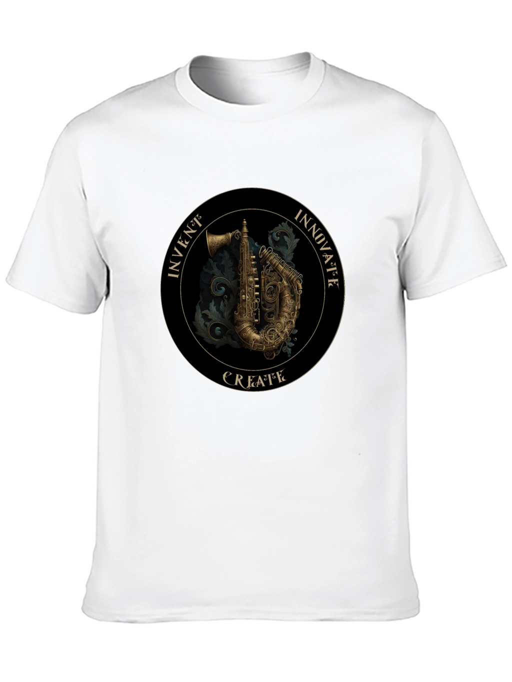 Steampunk Saxophone Graphic Tee - Invent Innovate Create!
