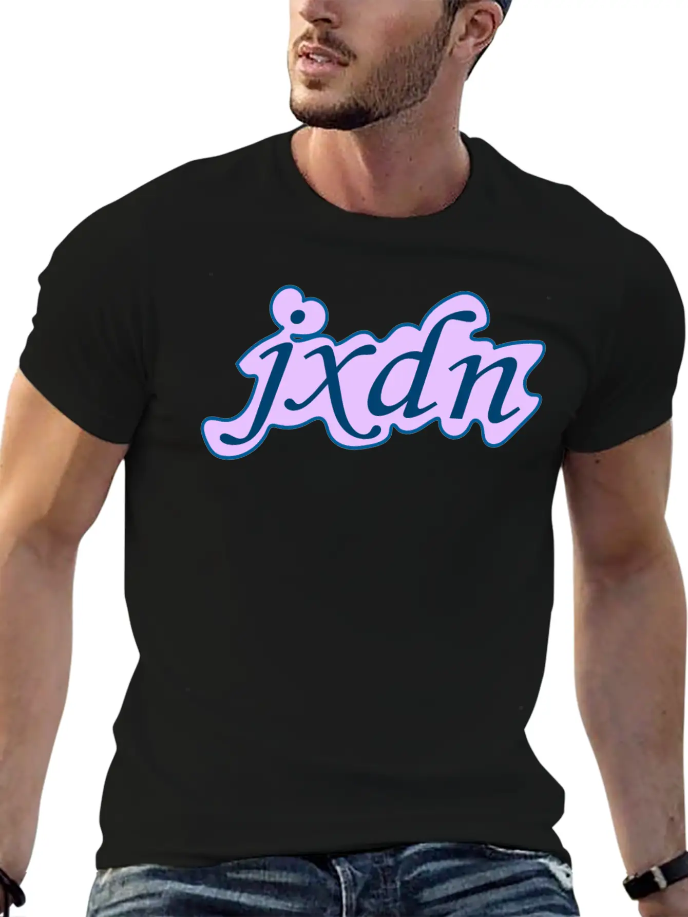 JXDN Pink Style Breathable Soft Cotton T-Shirt – Timeless Casual Look