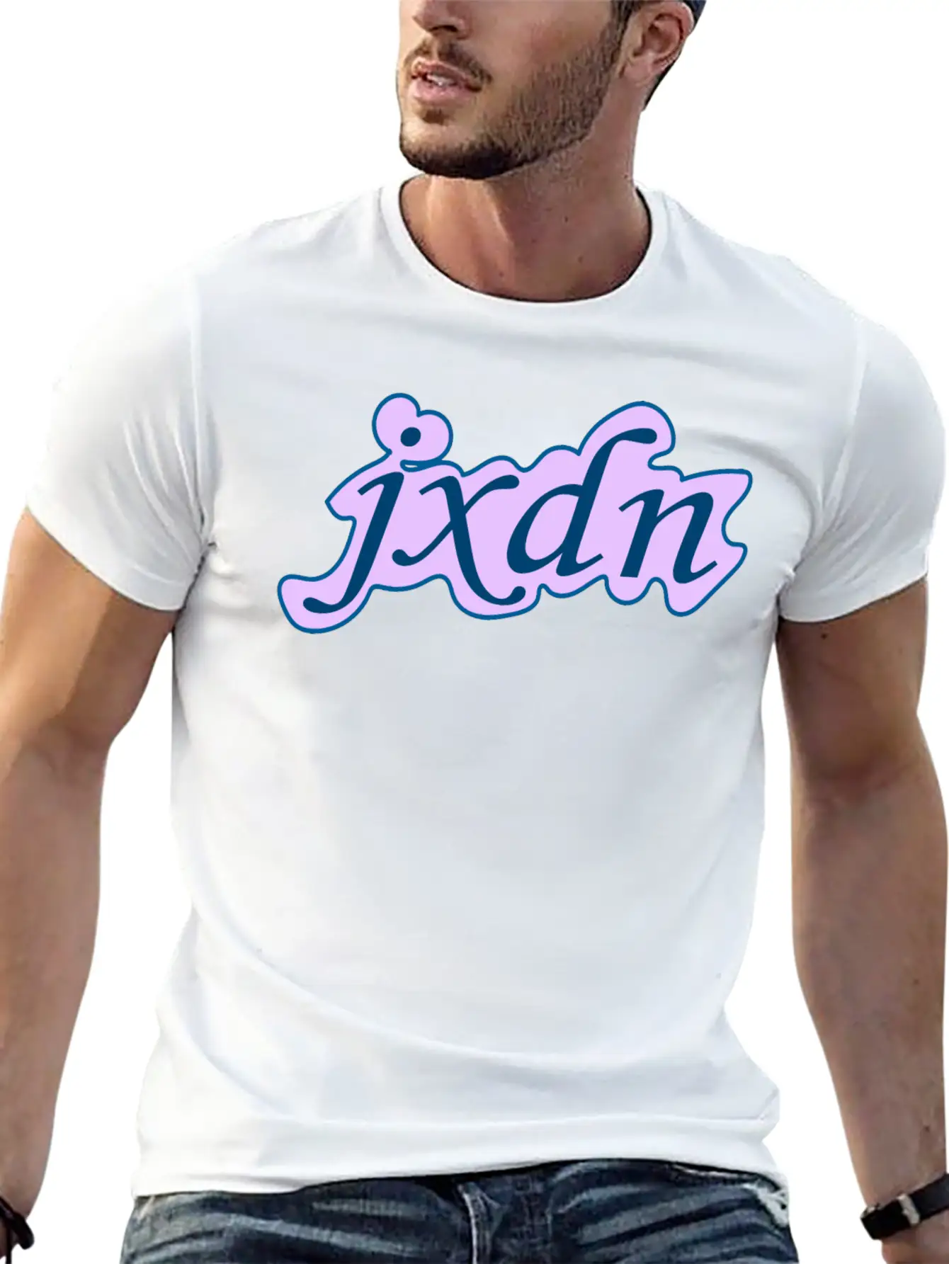 JXDN Pink Style Breathable Soft Cotton T-Shirt – Timeless Casual Look