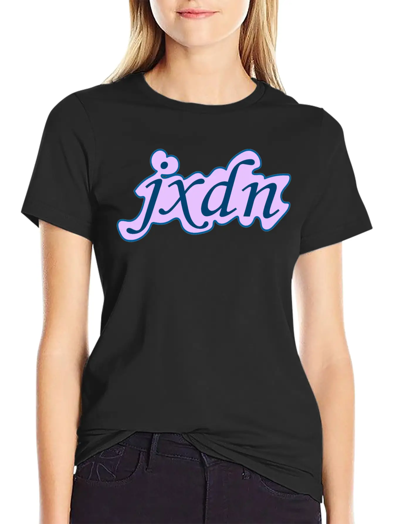 JXDN Pink Style Breathable Soft Cotton T-Shirt – Timeless Casual Look