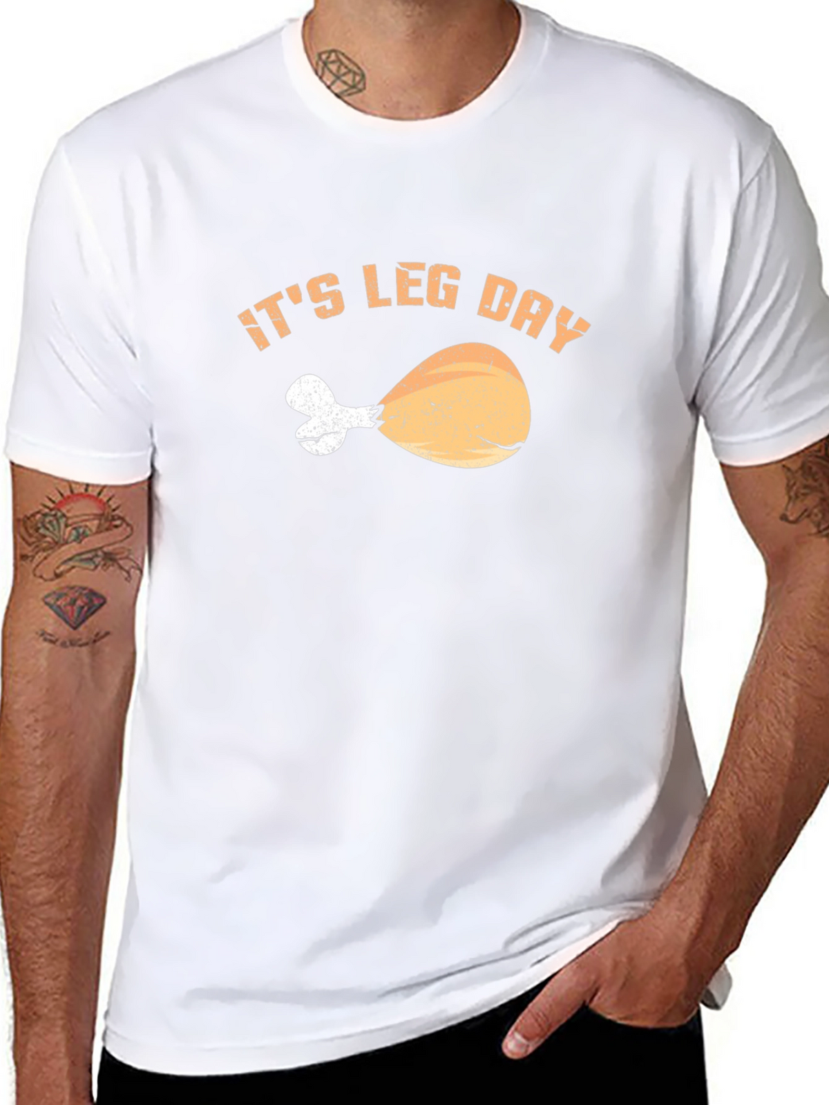 Its Leg Day Turkey Leg T-Shirt - Gym Workout Apparel