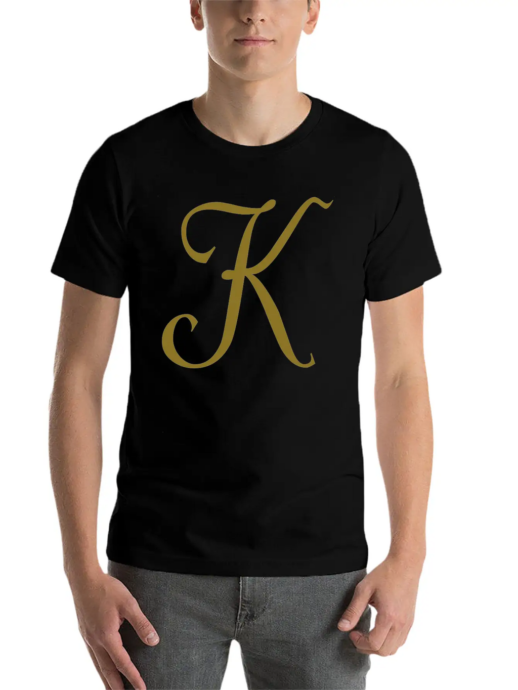 K - Letter Breathable Graphic T-Shirt – Perfect For Casual Days
