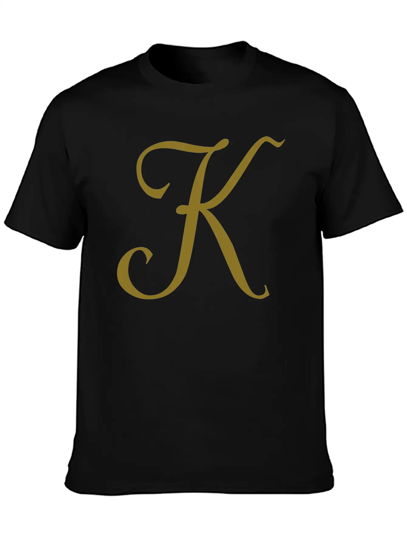 K - Letter Breathable Graphic T-Shirt – Perfect For Casual Days