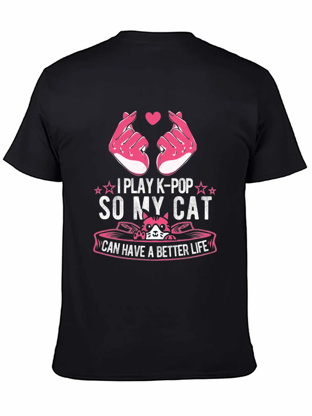 K Pop Cat Classic Cotton Tee – Unisex Comfort For Any Season