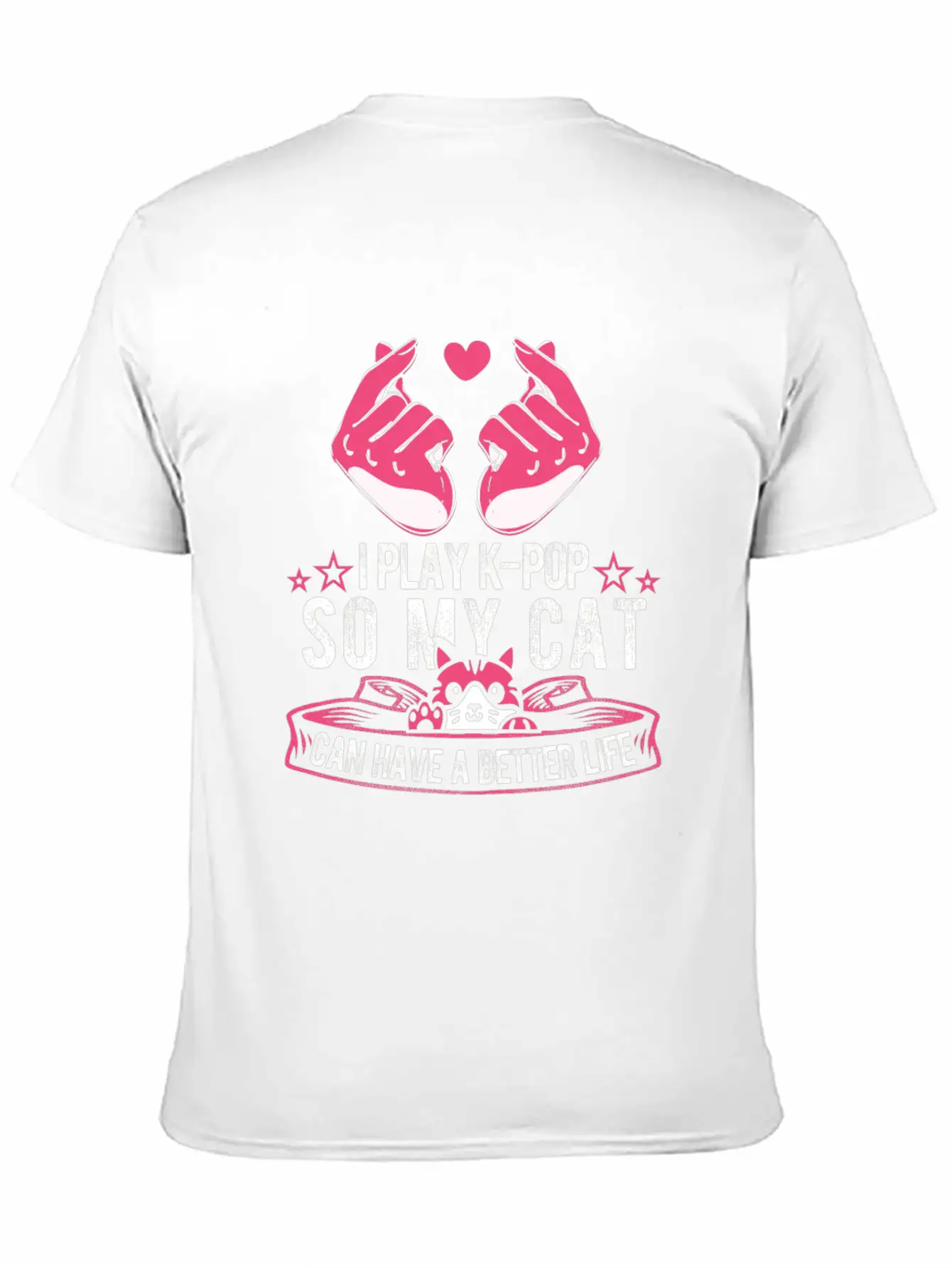 K Pop Cat Classic Cotton Tee – Unisex Comfort For Any Season