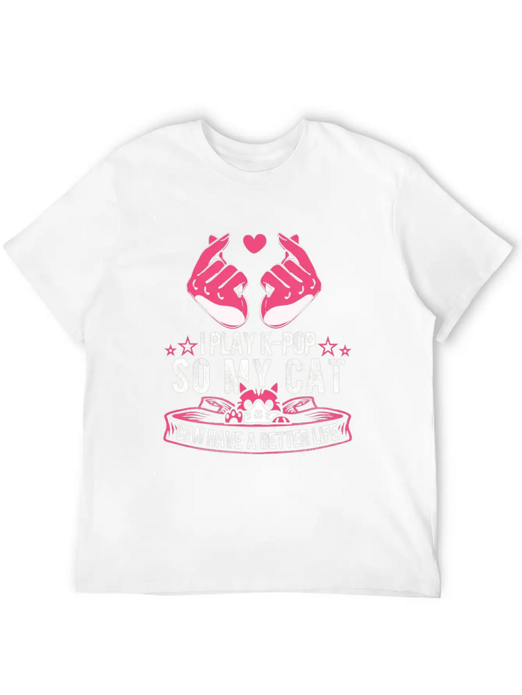 K Pop Cat Classic Cotton Tee – Unisex Comfort For Any Season