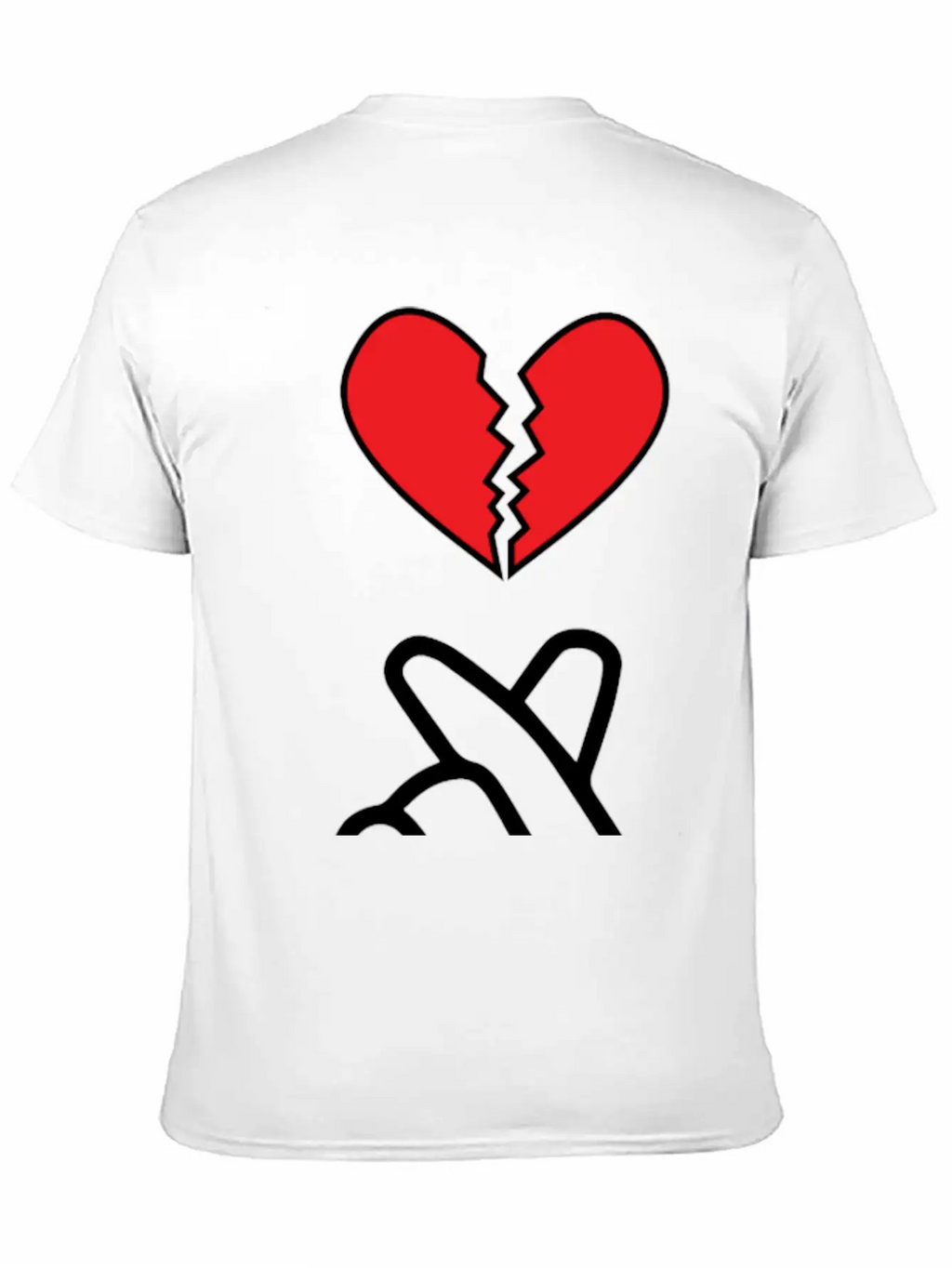 K Pop Finger Broken Love Breathable Soft Cotton T-Shirt – Timeless Casual Look