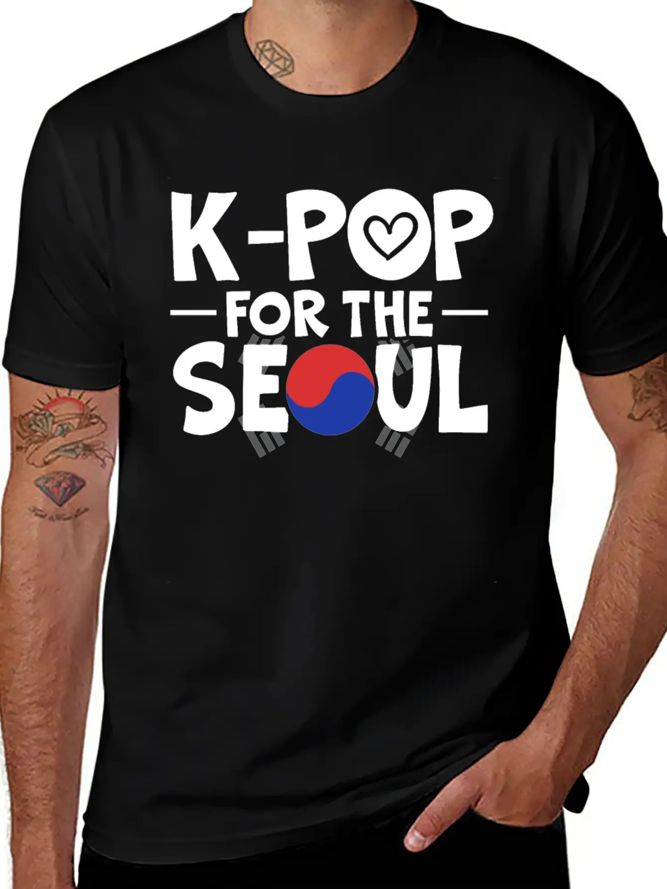 K-Pop For The Seoul Korean Pop Music South Korea Breathable Graphic T-Shirt – Perfect For Casual Days