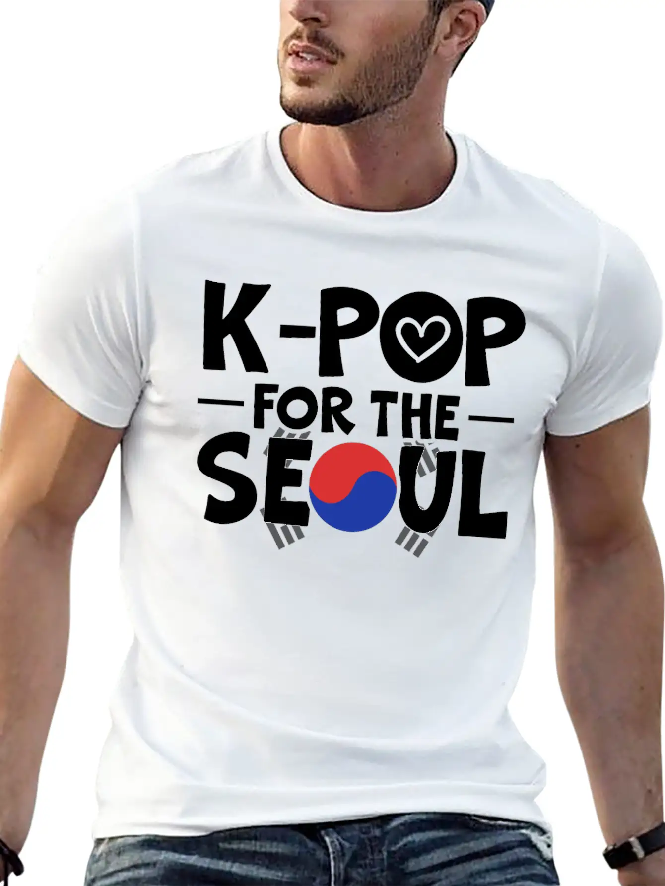 K-Pop For The Seoul Korean Pop Music South Korea Breathable Graphic T-Shirt – Perfect For Casual Days