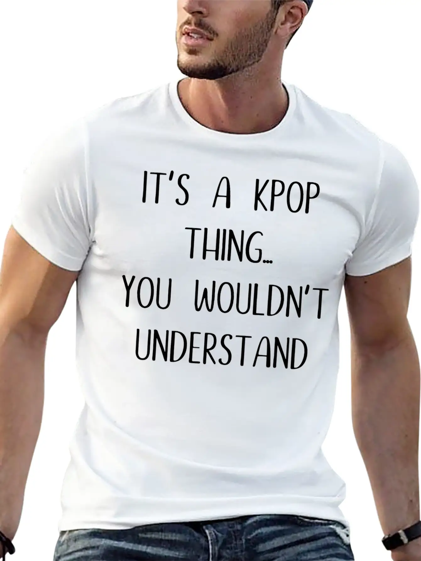 K - Pop Gift Saying Music Breathable Soft Cotton T-Shirt – Timeless Casual Look