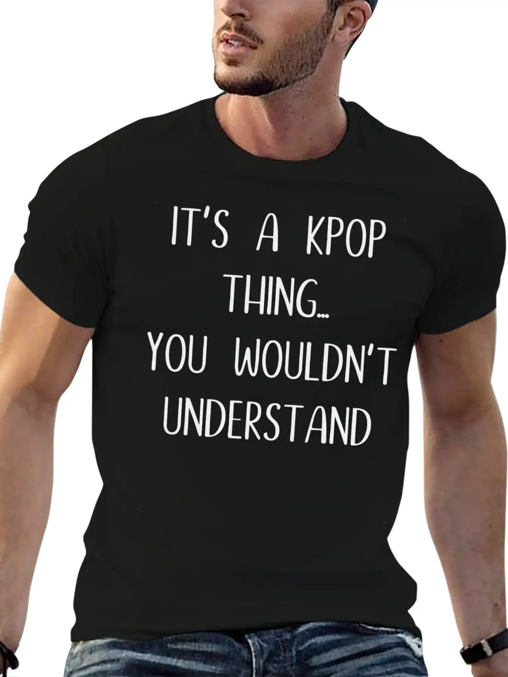 K - Pop Gift Saying Music Breathable Soft Cotton T-Shirt – Timeless Casual Look