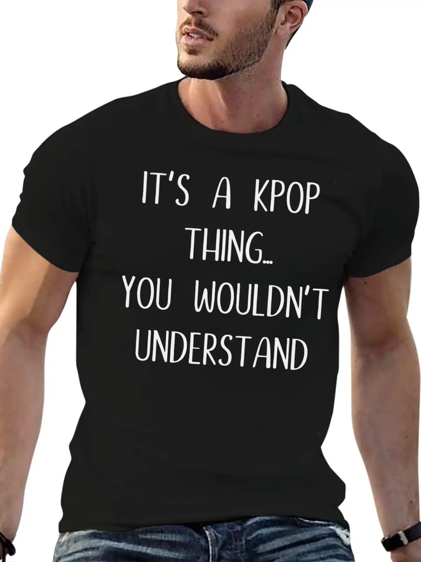 K - Pop Gift Saying Music Breathable Soft Cotton T-Shirt – Timeless Casual Look