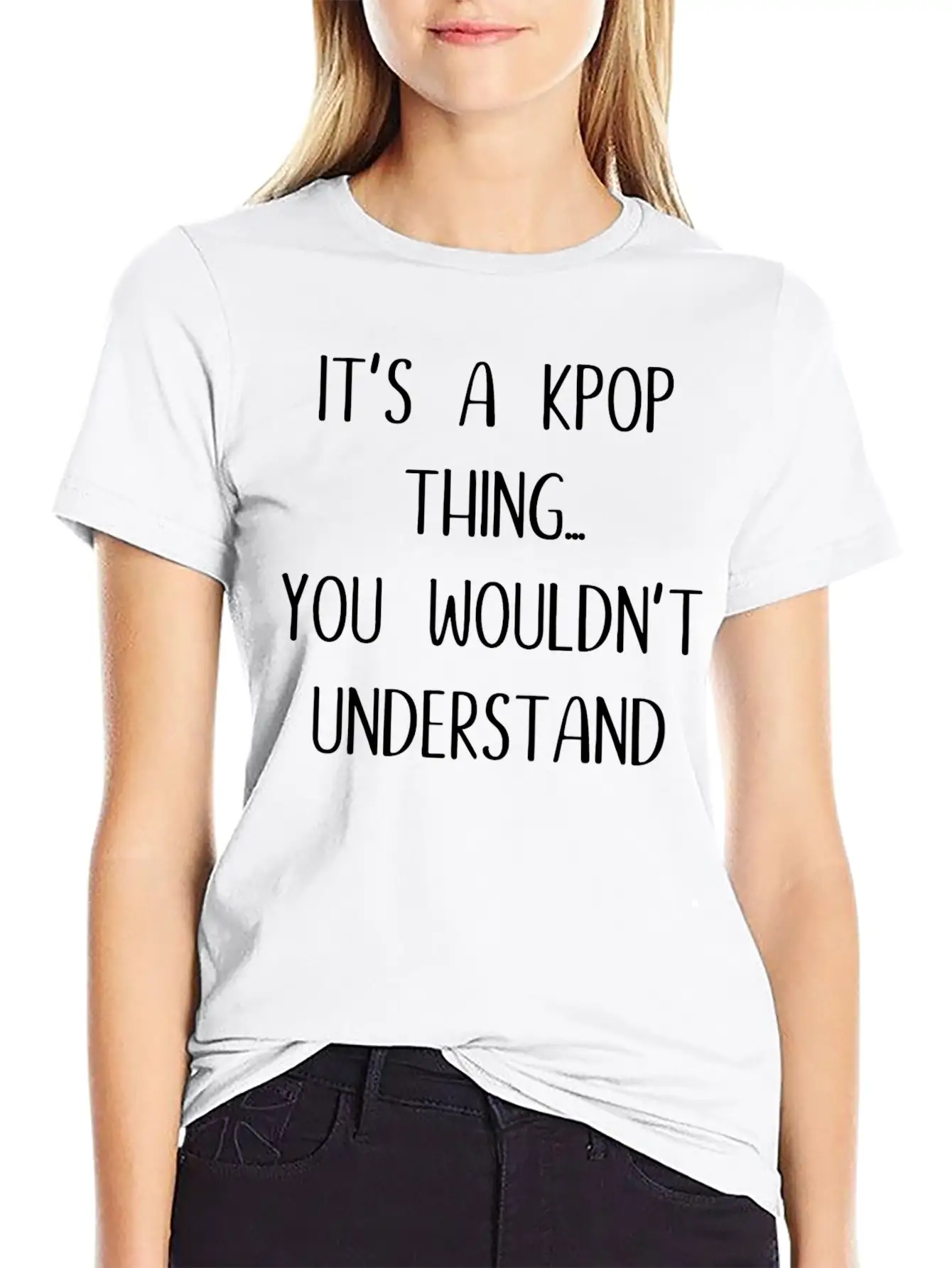 K - Pop Gift Saying Music Breathable Soft Cotton T-Shirt – Timeless Casual Look