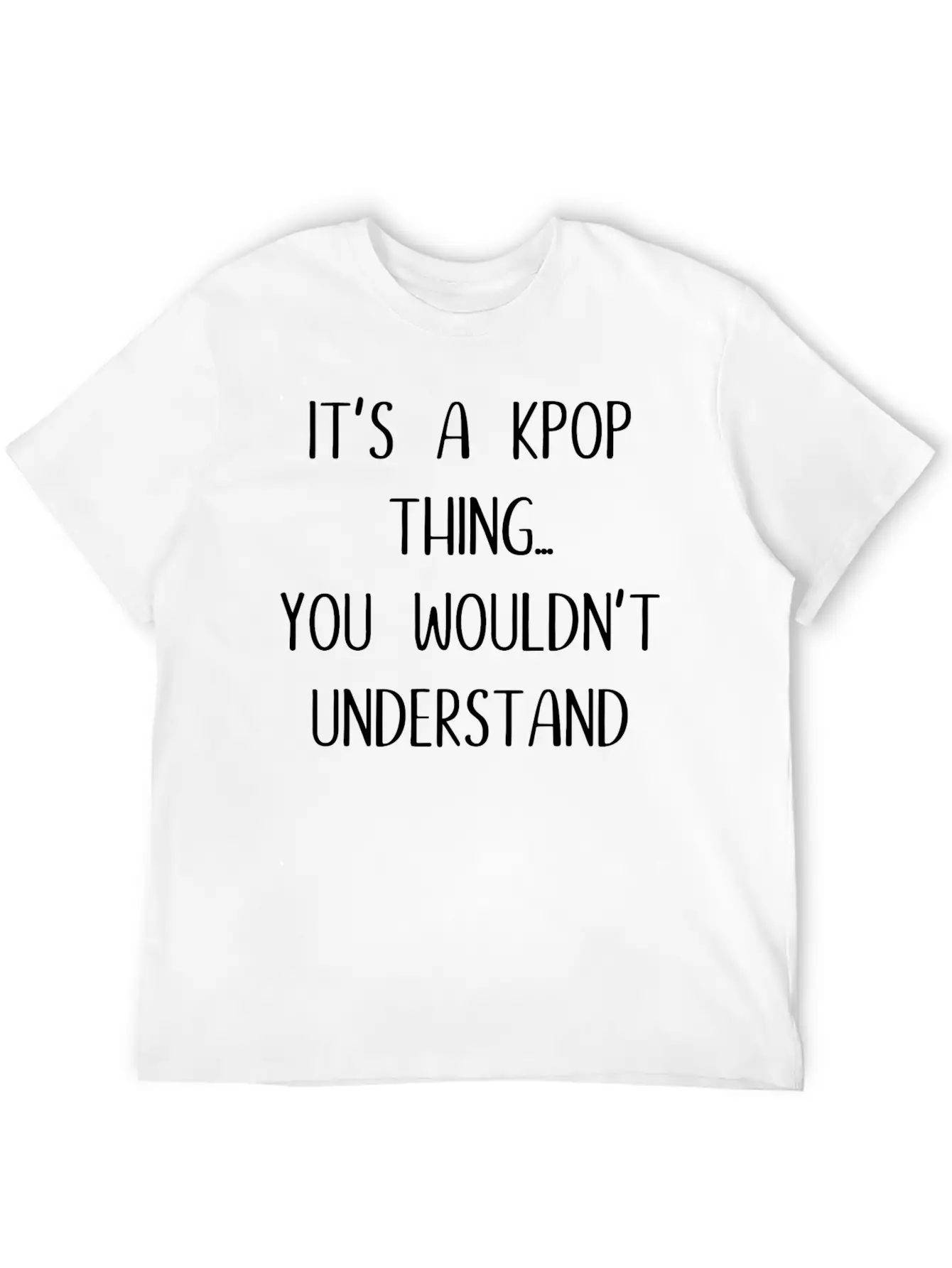 K - Pop Gift Saying Music Breathable Soft Cotton T-Shirt – Timeless Casual Look