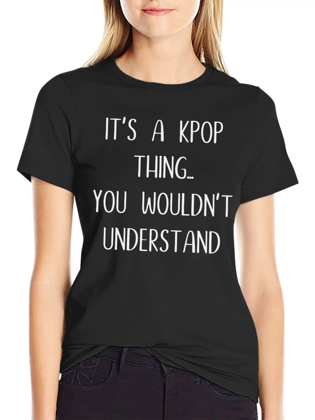 K - Pop Gift Saying Music Breathable Soft Cotton T-Shirt – Timeless Casual Look