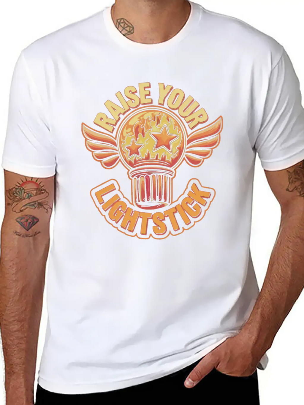 K-Pop Korean Pop Music South Korea Kpop Lightstick Classic Cotton Tee – Unisex Comfort For Any Season