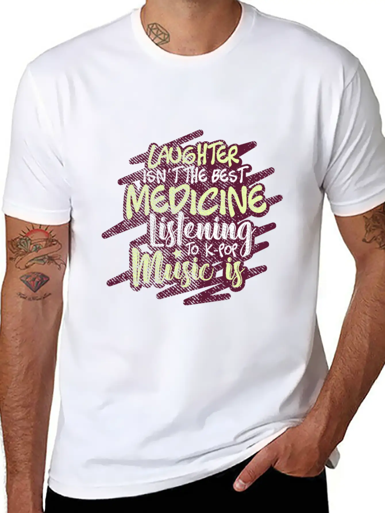 K-Pop Music Breathable Graphic T-Shirt – Perfect For Casual Days