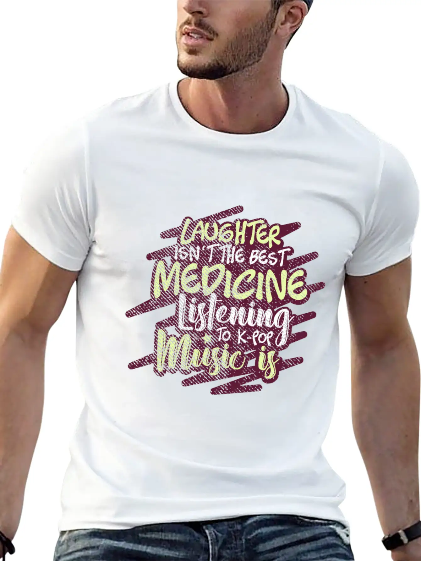 K-Pop Music Breathable Graphic T-Shirt – Perfect For Casual Days