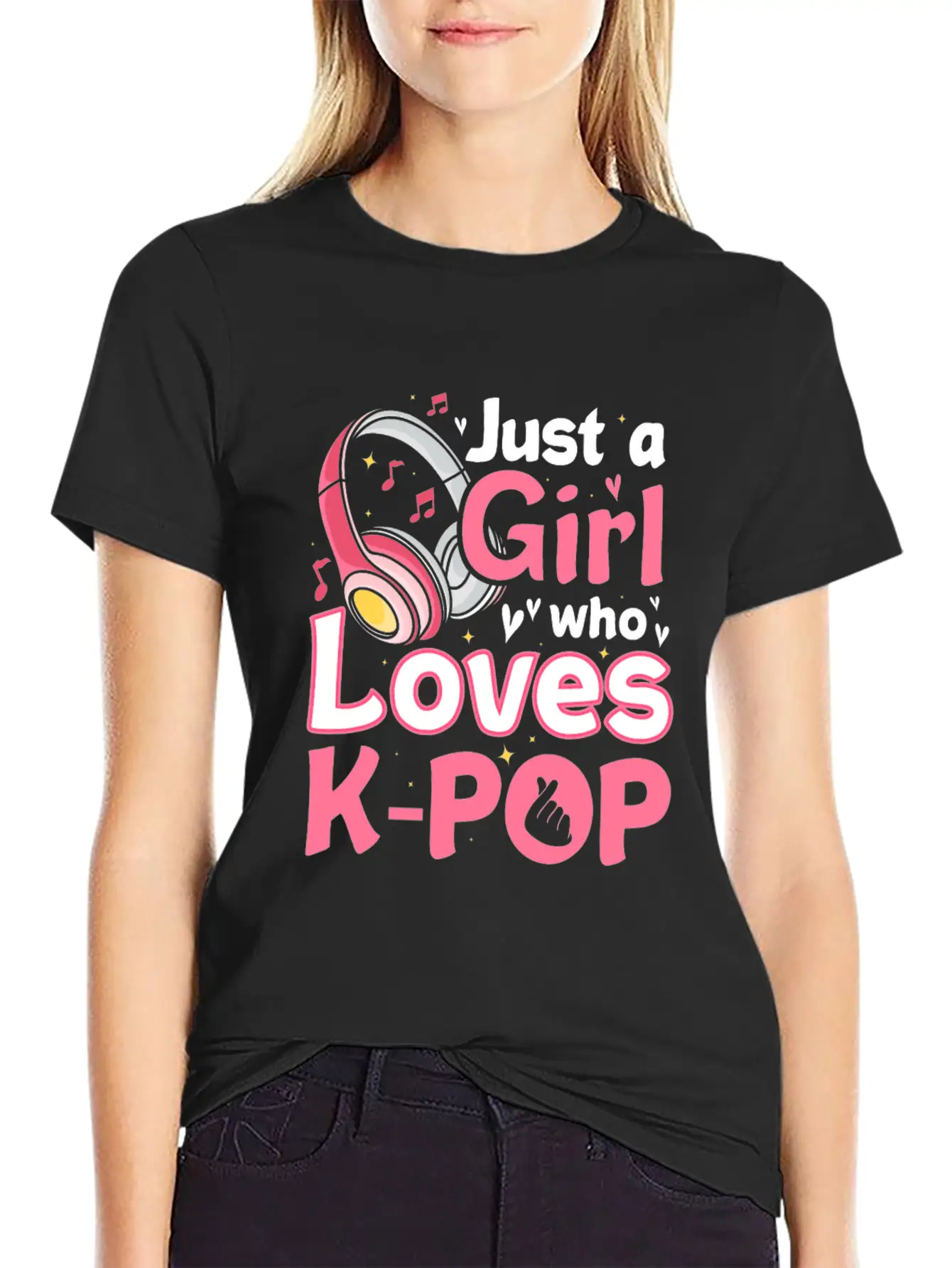 K-pop Tshirt Girl Breathable Graphic T-Shirt – Perfect For Casual Days