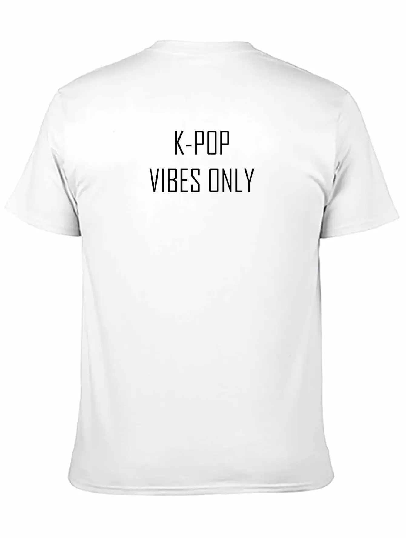 K POP VIBES ONLY Basic Graphic T-Shirt – Daily Comfort In Soft Cotton