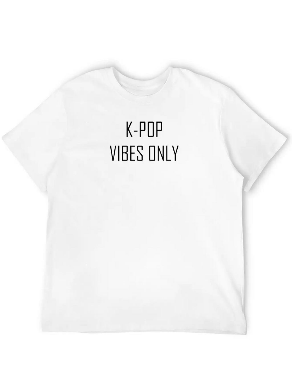 K POP VIBES ONLY Basic Graphic T-Shirt – Daily Comfort In Soft Cotton