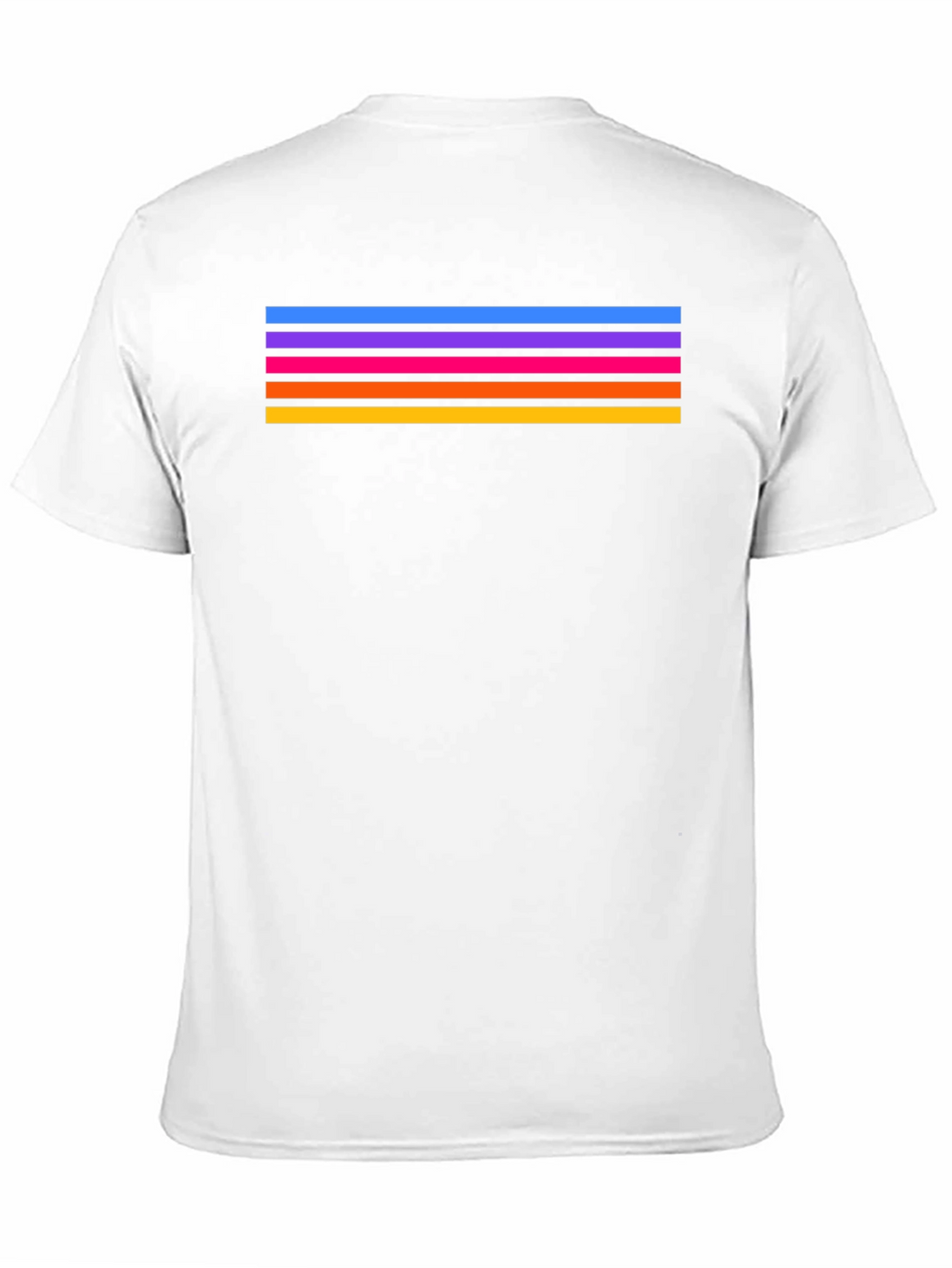Retro Stripe Tee - Stylish Black T-Shirt