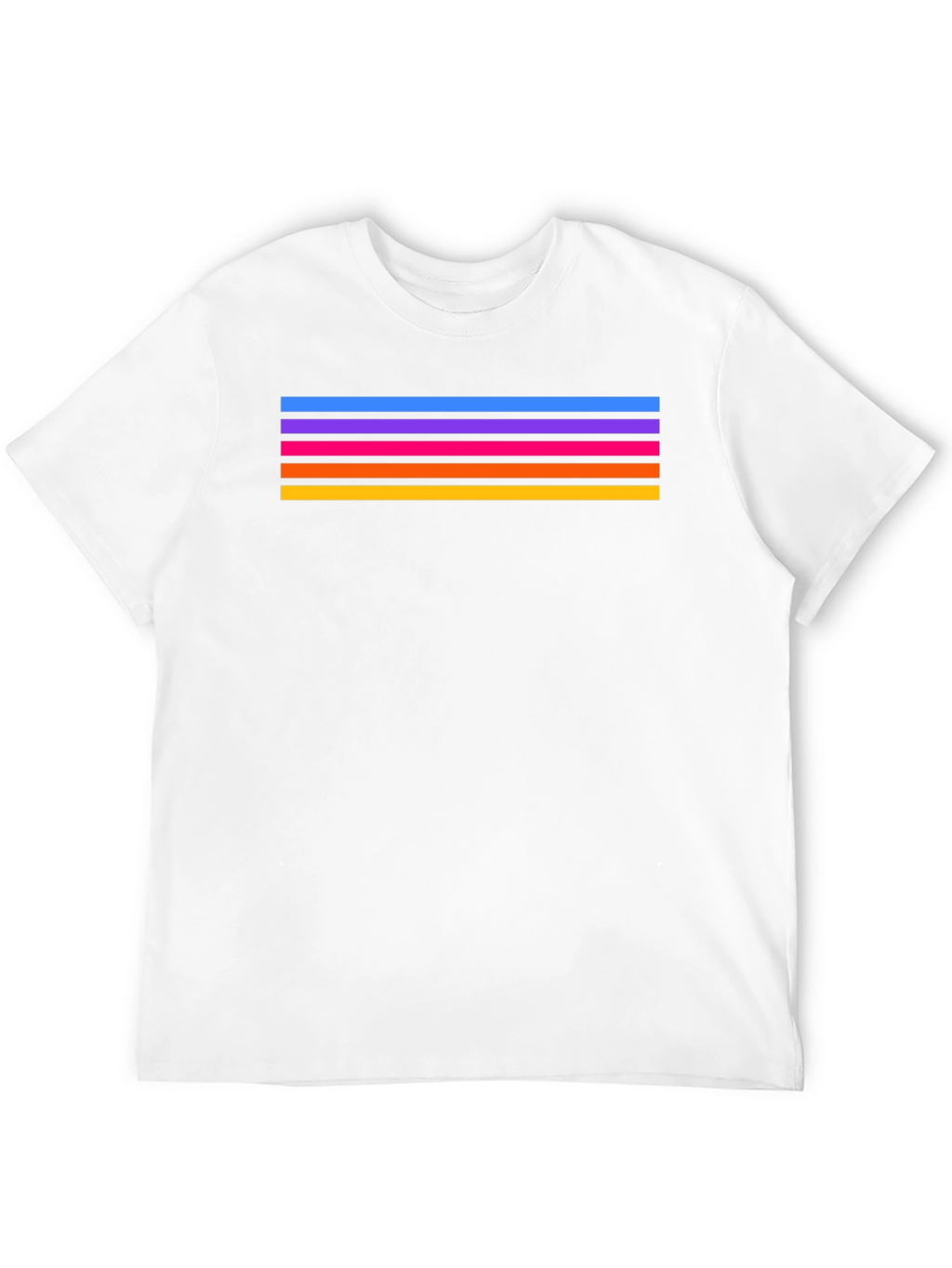 Retro Stripe Tee - Stylish Black T-Shirt