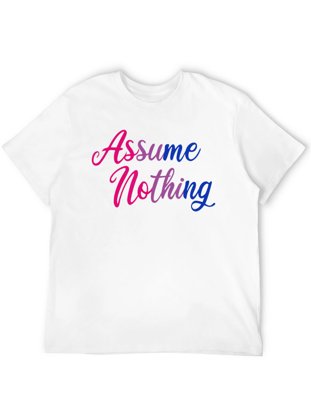 Assume Nothing Graphic Tee - Black
