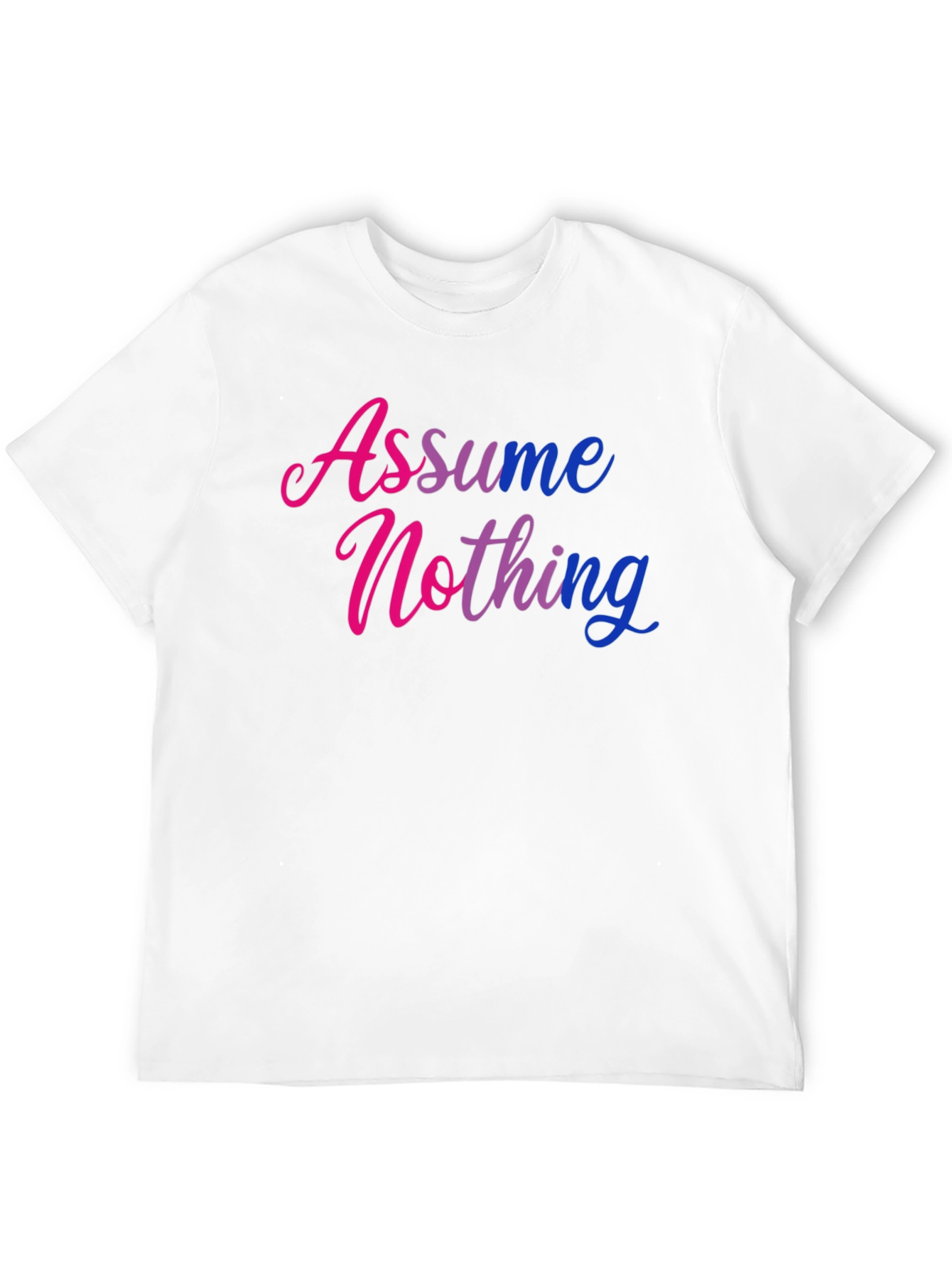 Assume Nothing Graphic Tee - Black