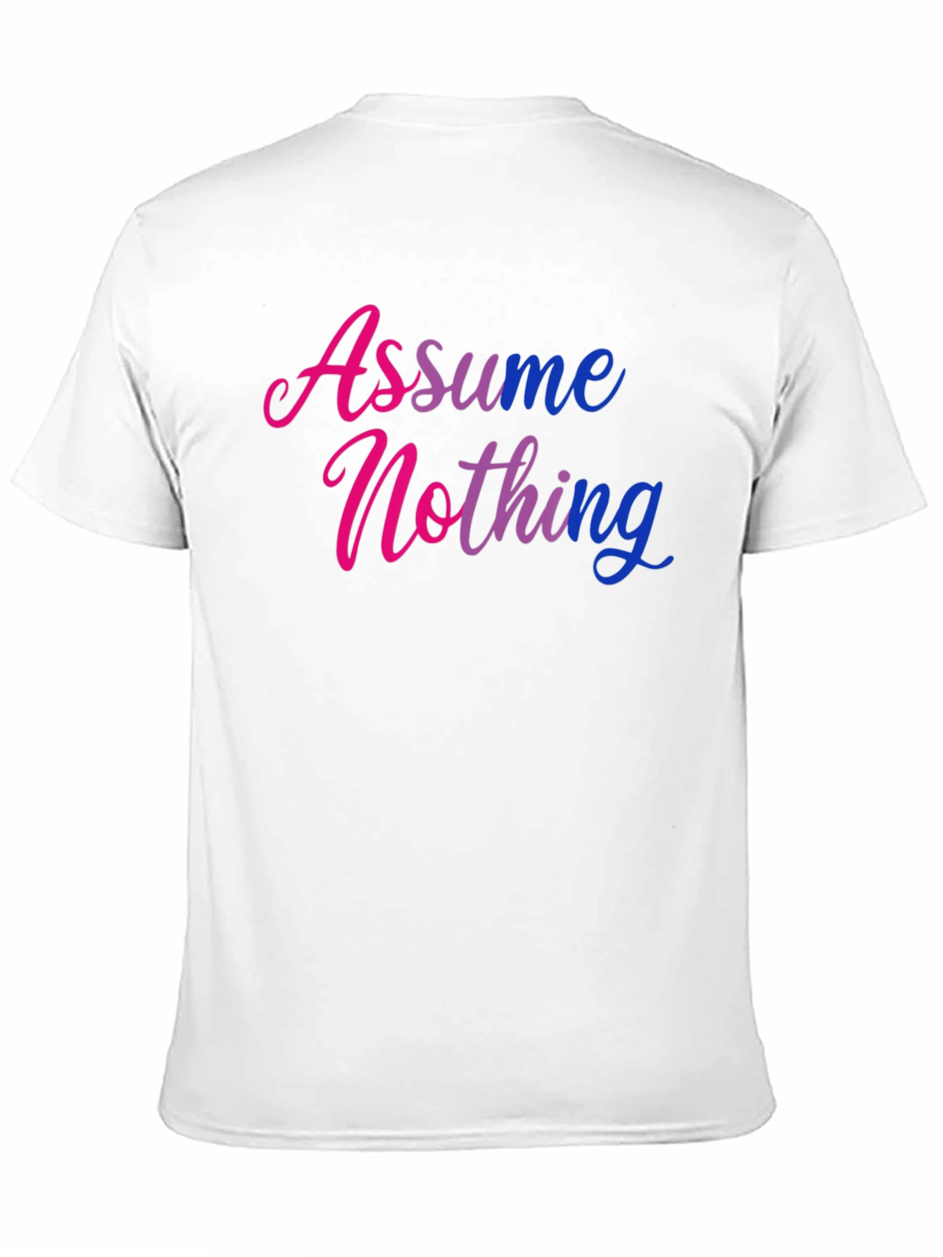 Assume Nothing Graphic Tee - Black