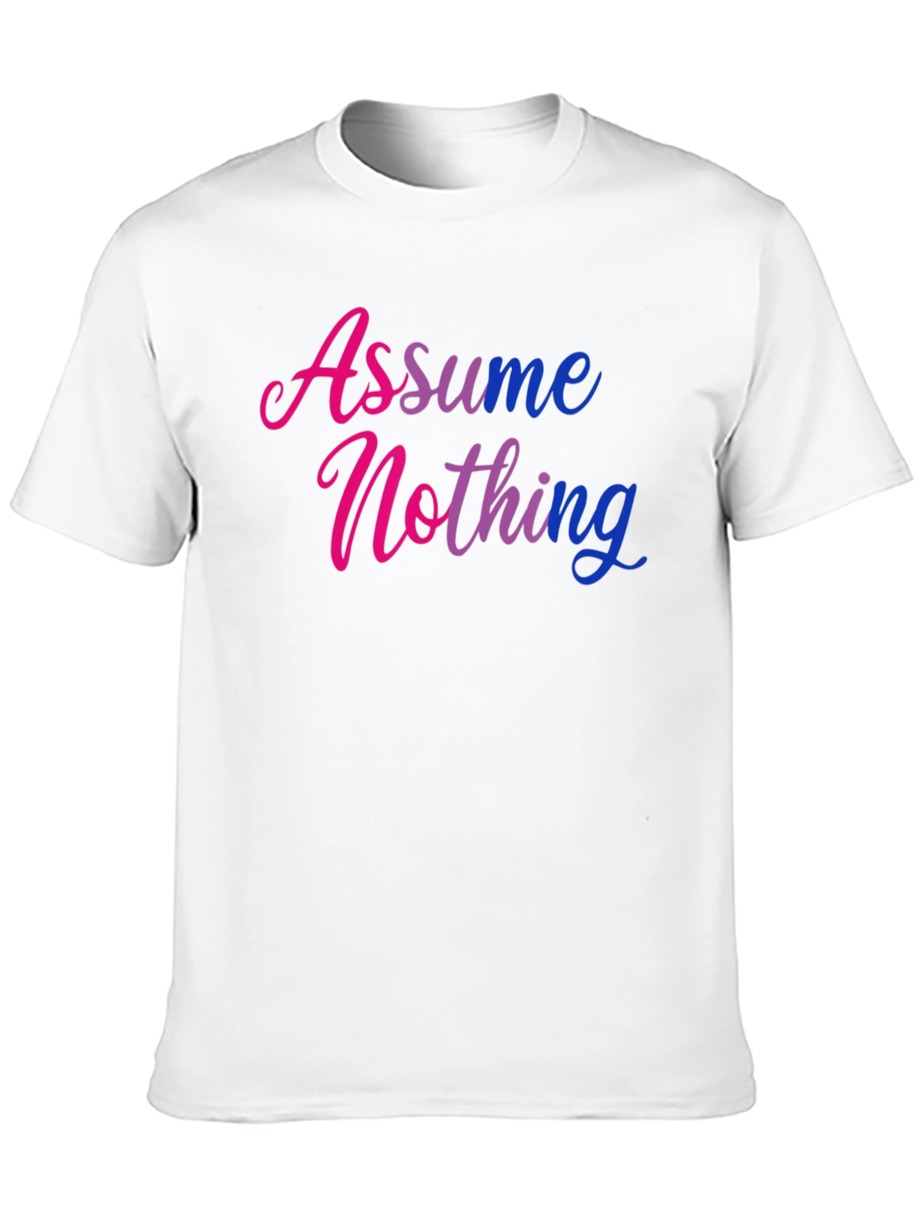 Assume Nothing Graphic Tee - Black