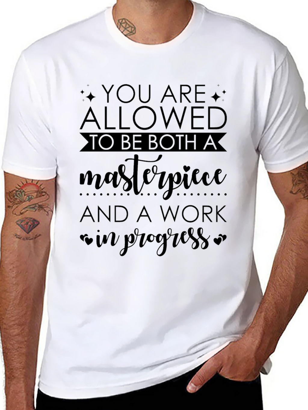 Masterpiece in Progress Graphic Tee - Black