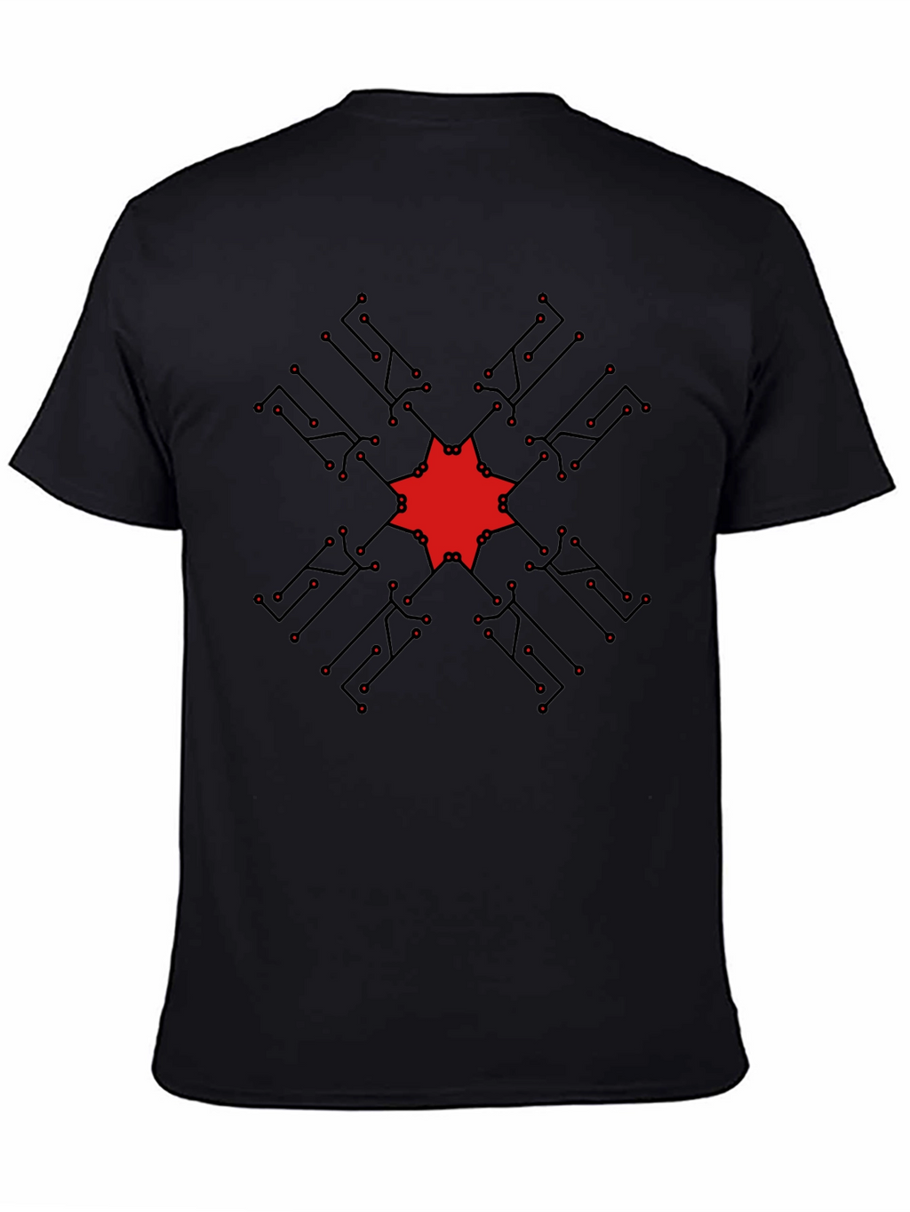 Geometric Circuit Design T-Shirt