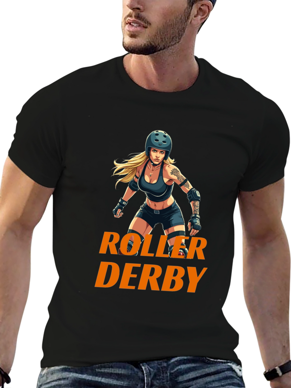 Roller Derby Graphic Tee - Black
