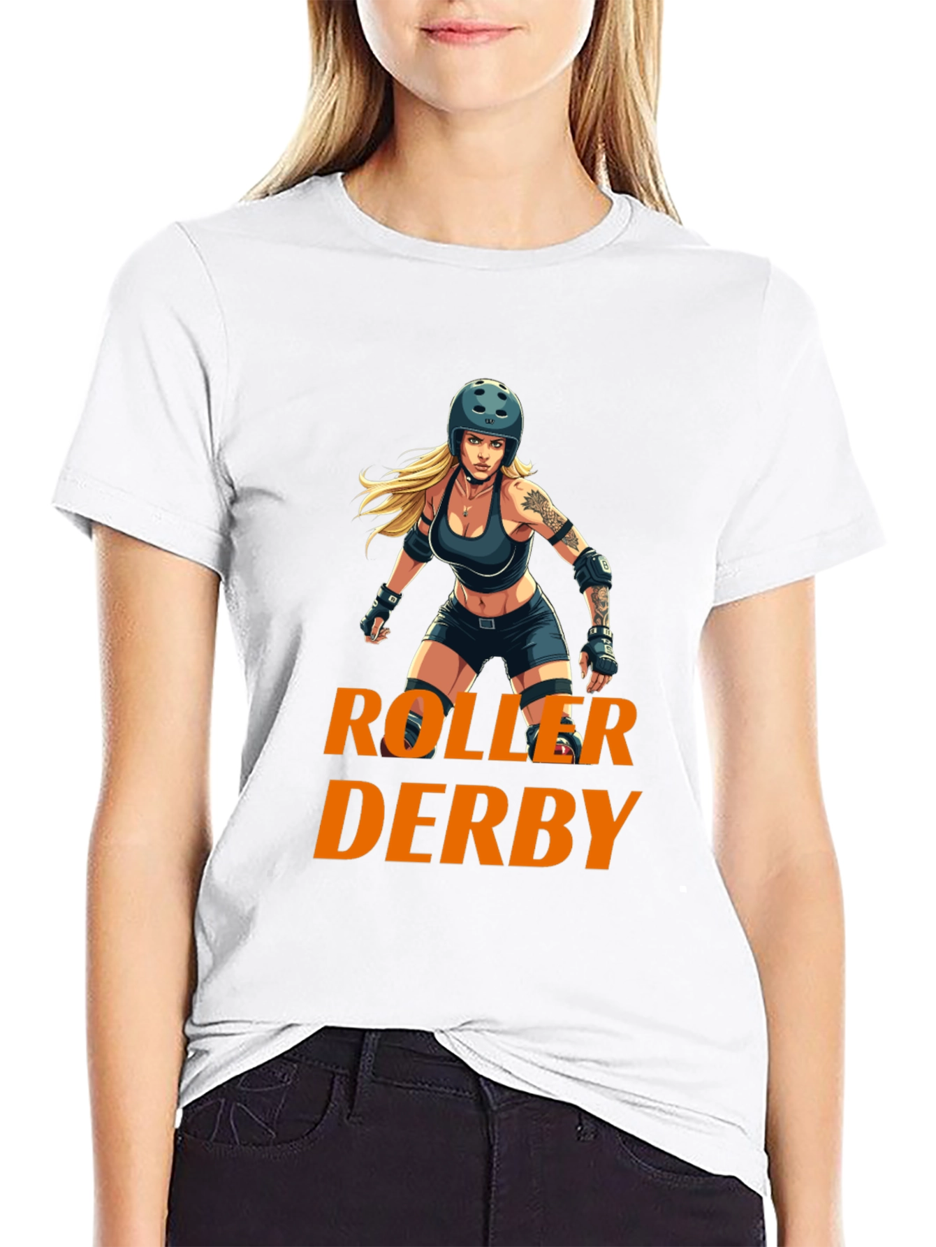 Roller Derby Graphic Tee - Black