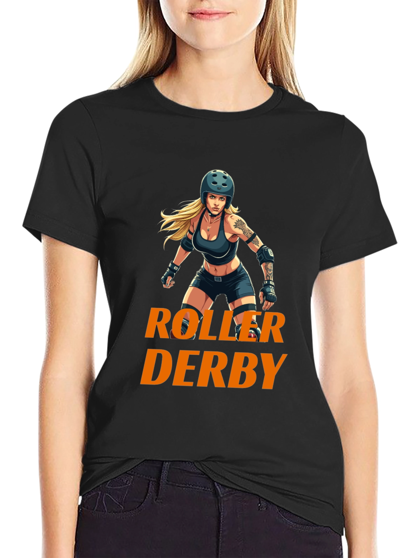 Roller Derby Graphic Tee - Black