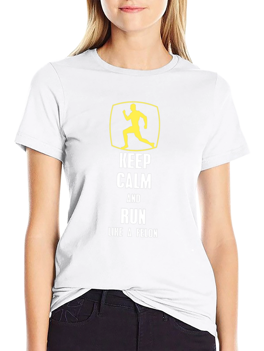 Keep Calm Run Like A Felon Graphic Tee