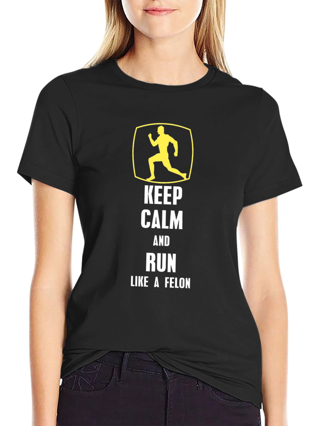 Keep Calm Run Like A Felon Graphic Tee