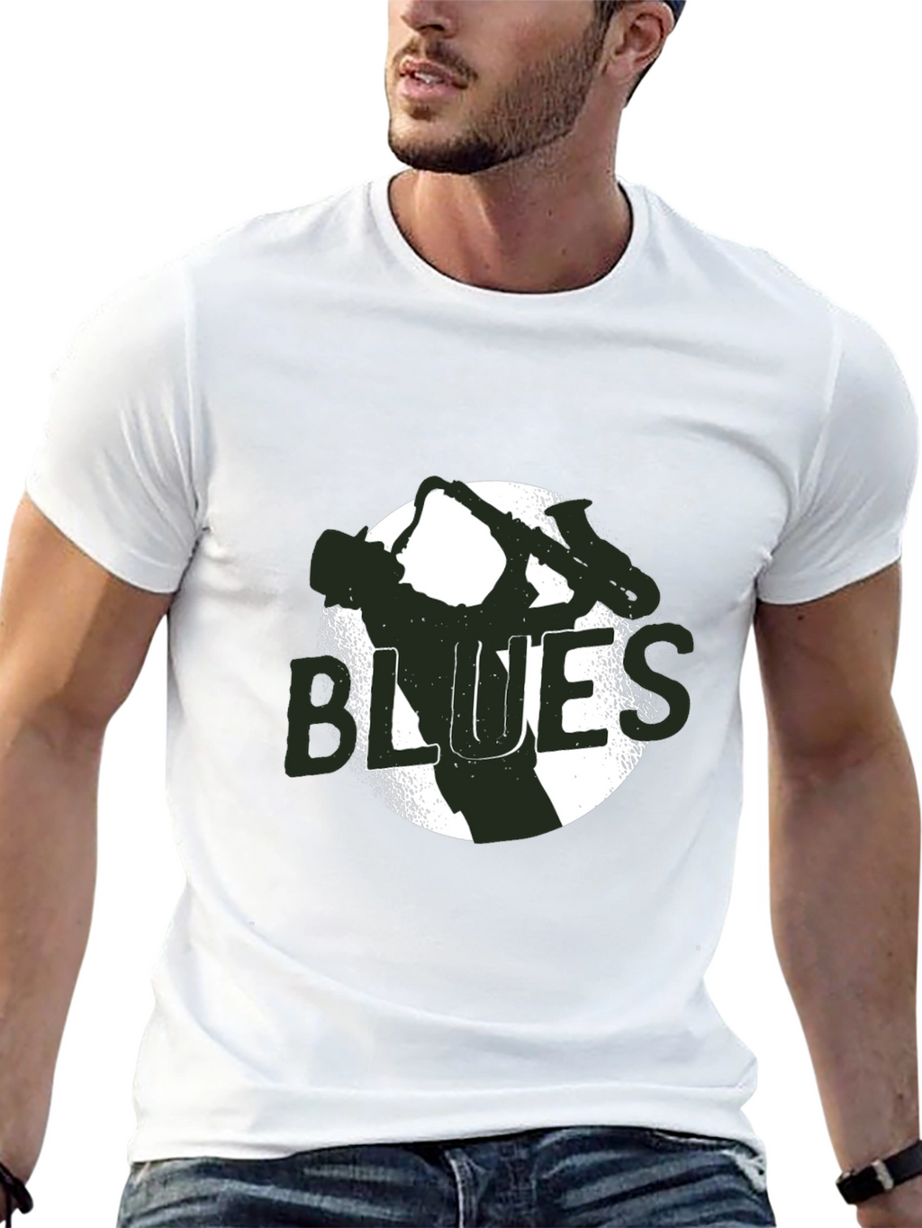 Blues Music T-Shirt - Black Graphic Tee
