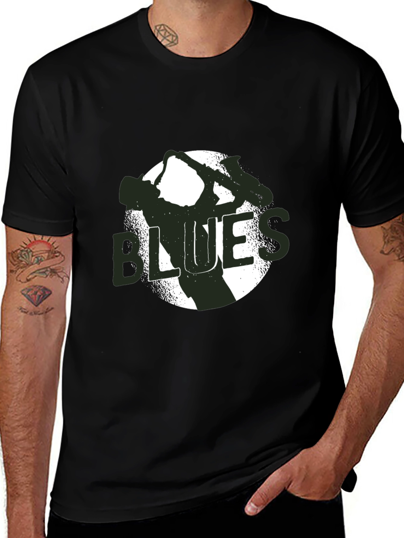Blues Music T-Shirt - Black Graphic Tee