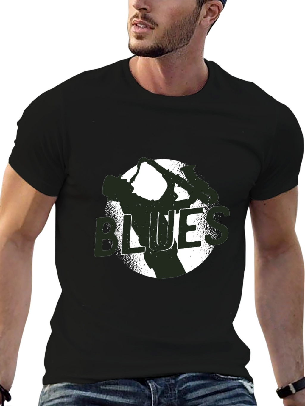 Blues Music T-Shirt - Black Graphic Tee