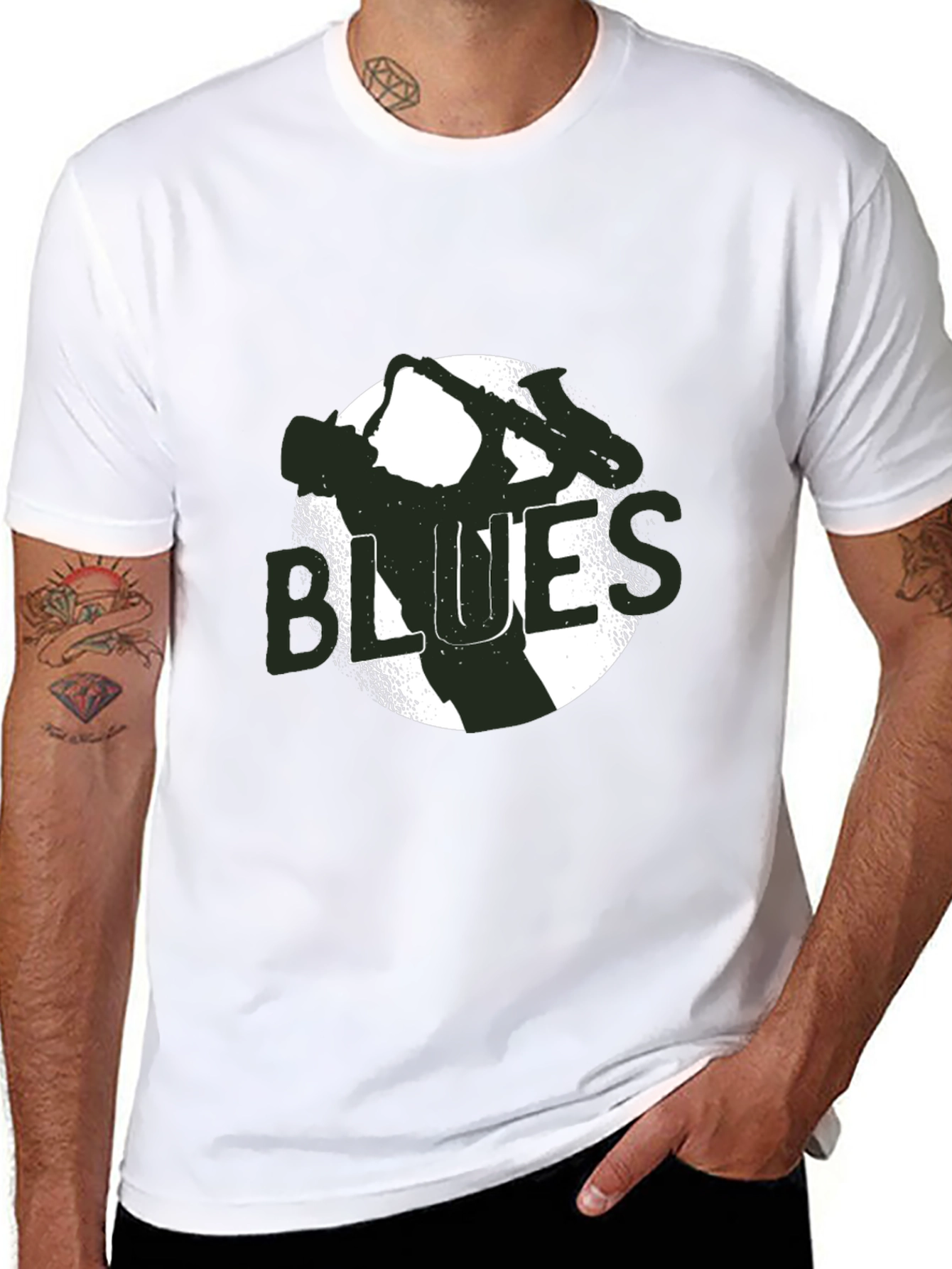 Blues Music T-Shirt - Black Graphic Tee