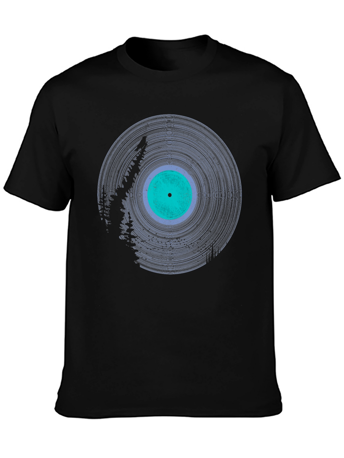 Vinyl Record Graphic Tee - Stylish Music Lover Shirt