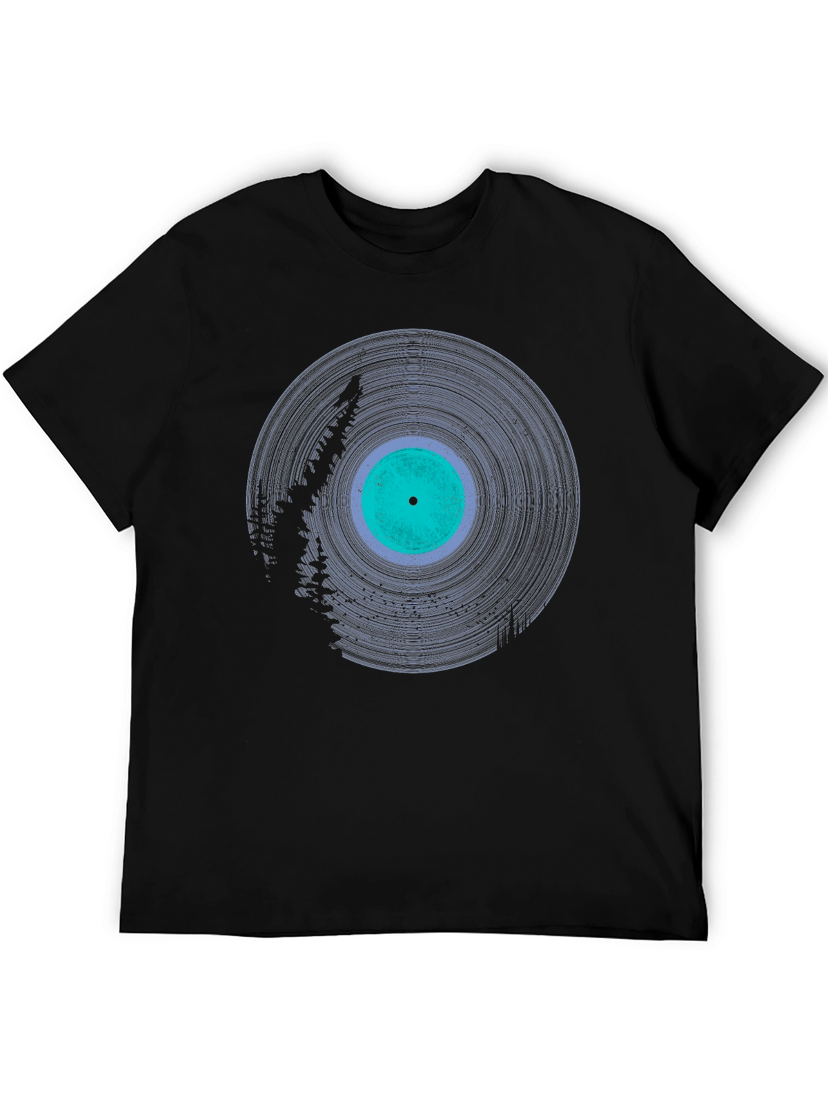 Vinyl Record Graphic Tee - Stylish Music Lover Shirt