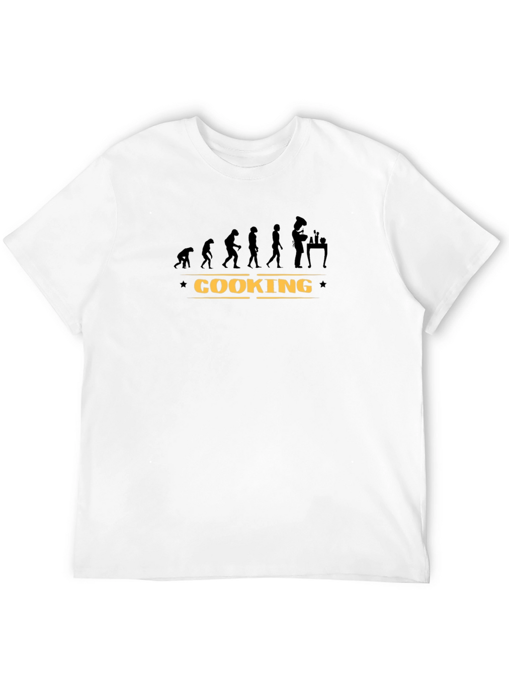 Cooking Evolution Graphic T-Shirt - Black
