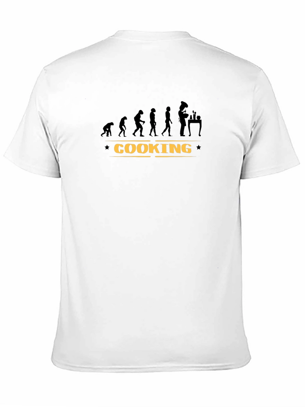 Cooking Evolution Graphic T-Shirt - Black