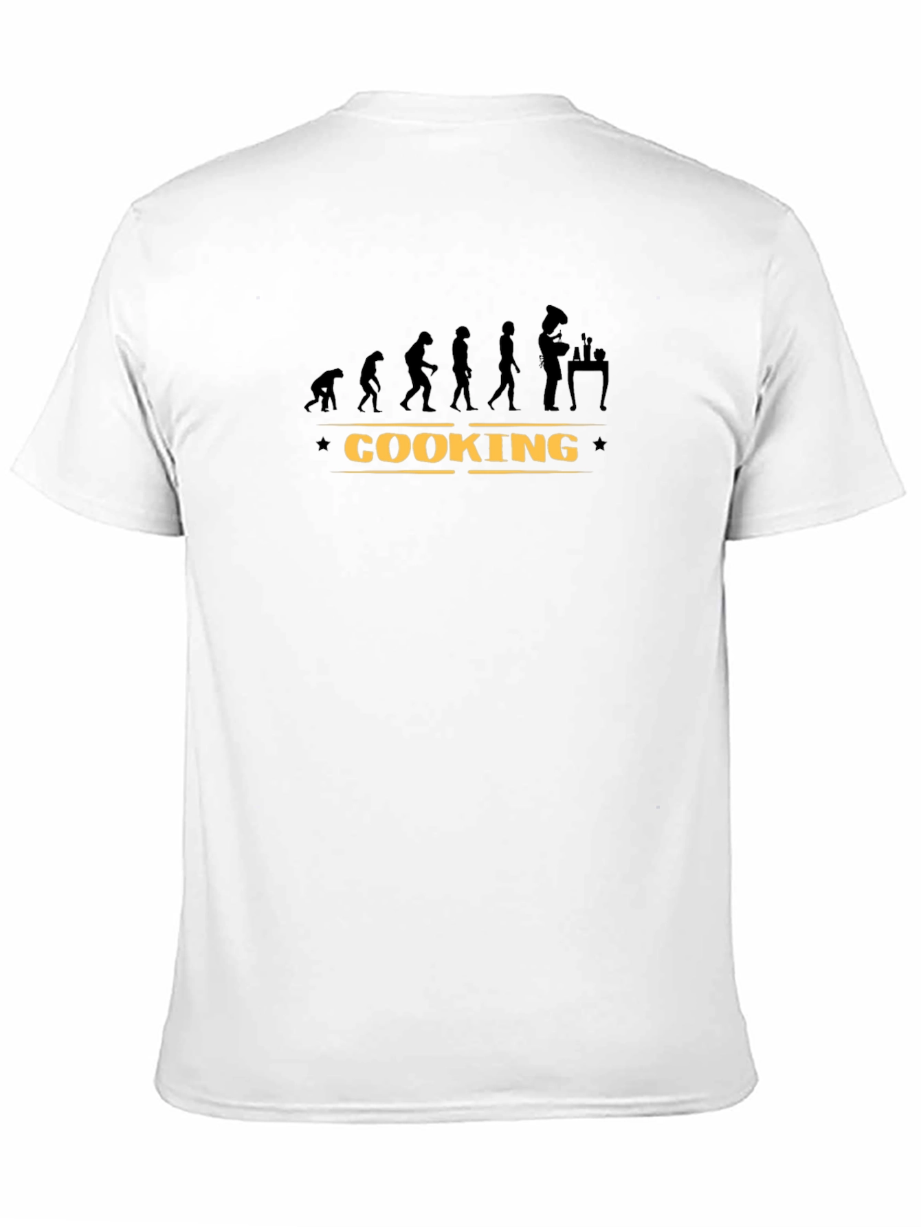 Cooking Evolution Graphic T-Shirt - Black