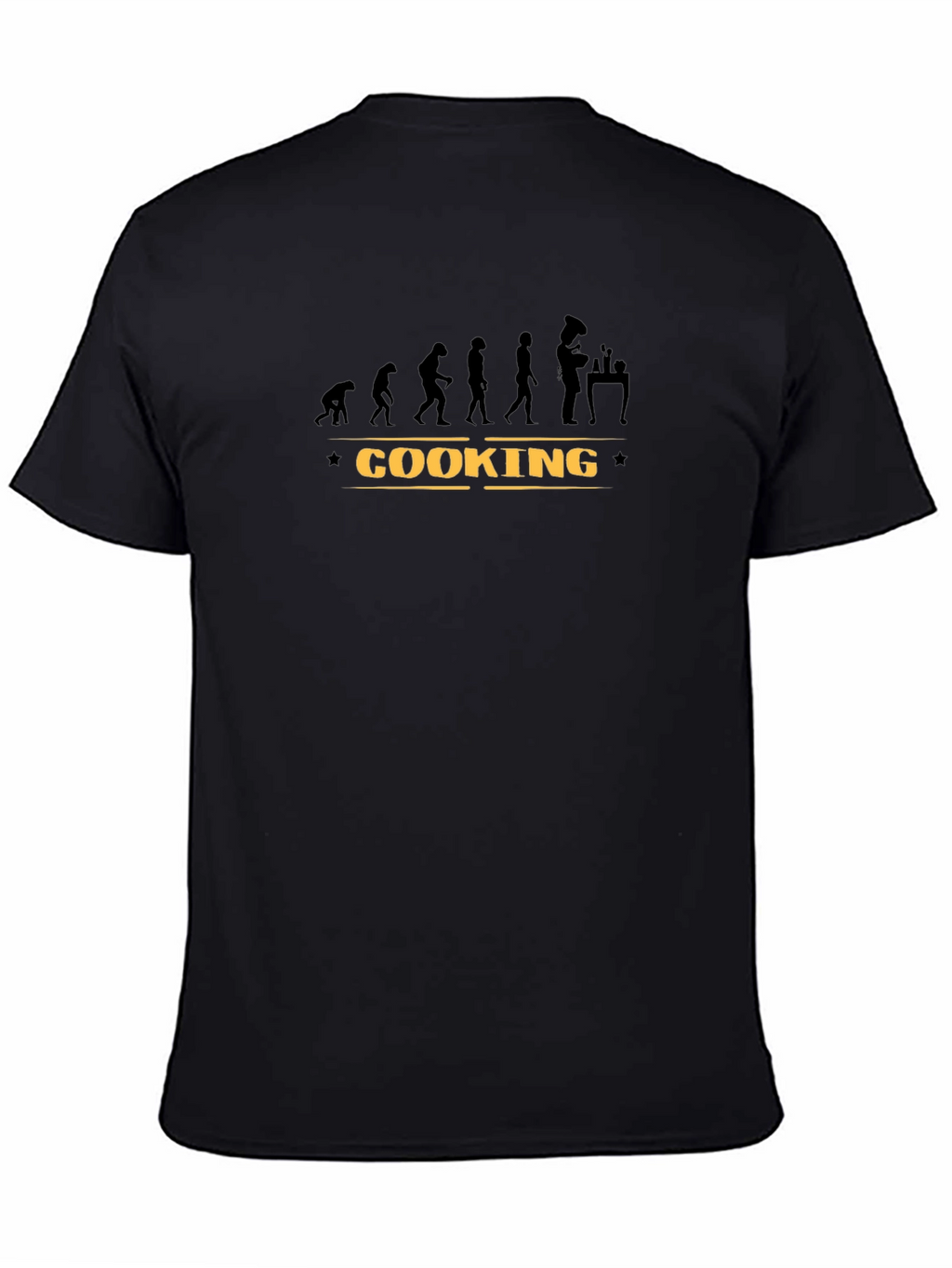 Cooking Evolution Graphic T-Shirt - Black