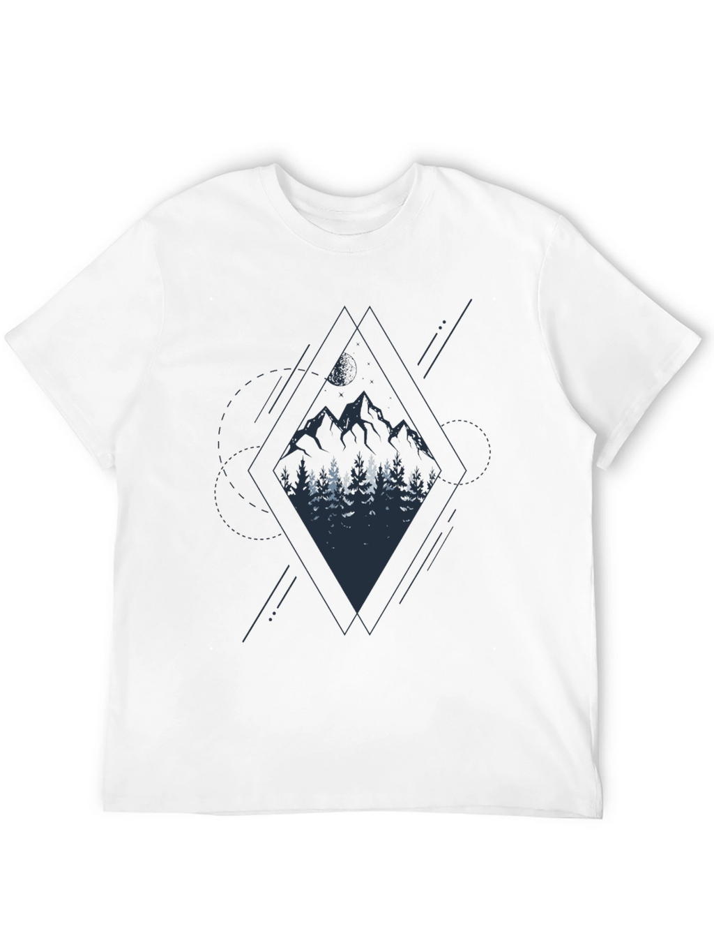 Mountain & Forest Graphic Black Tee